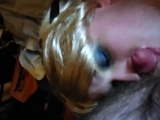 Sissy Takes a Facial from Big Cock Bareback