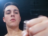 Twink Humps His Bed on Webcam