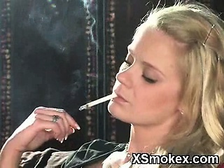 Explicit smoking girl hungry 