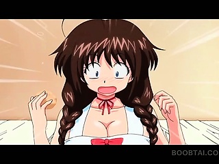 Hentai Scene With Busty Girl Getting Tit Fucked...
